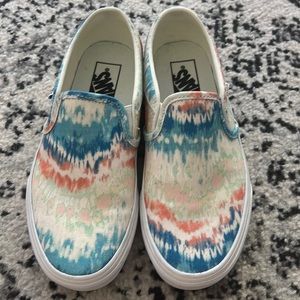 Tie Dye Slip On Vans